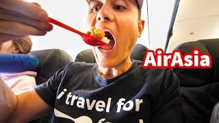 AirAsia FOOD REVIEW  Flying From Bangkok to Denpasar Bali [upl. by Gwendolin]