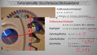 Zahnradmaße [upl. by Nilhsa]