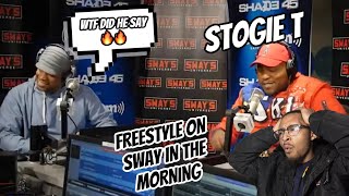 AMERICAN Reacts To Stogie T FREESTYLE ON SWAY [upl. by Lodge]