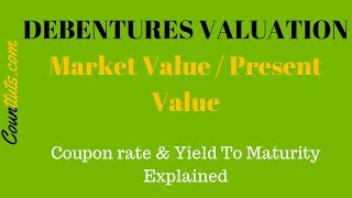 Debentures Valuation  Calculating Market Value PV of Debentures [upl. by Nawrocki]