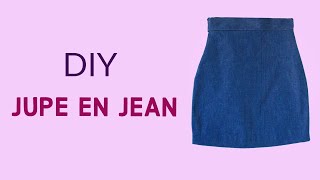 DIY Coudre Une Jupe en Jean [upl. by Pardoes]