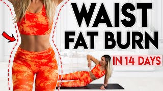 TIGHT TONED WAIST in 14 Days burn fat  5 minute Home Workout [upl. by Ainollopa]