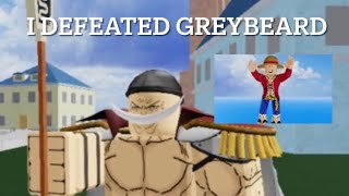 I Defeated GREYBEARD Blox Fruits [upl. by Sholem837]