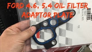 How Replace a 46 54 Ford oil filter adapter plate gasket [upl. by Picker]