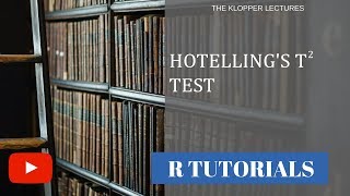 Hotelling Tsquared test using R [upl. by Etnohc]