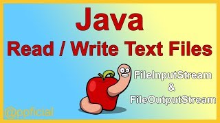 Read and Write a Text File in Java  FileInputStream FileOutputStream  APPFICIAL [upl. by Grefer531]