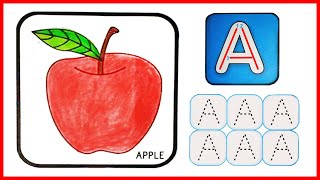 Tracing  Tracing Letter A  Tracing Letters For Kids  Practice Writing Letter A [upl. by Nivrag589]