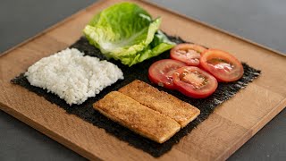 Folded Sushi Sandwich  Vegan Folded Kimbap [upl. by Ivets]