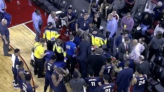 South Carolina State Player Collapses On Bench at NC State [upl. by Inram]