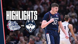 HIGHLIGHTS  UConn Mens Basketball vs Gonzaga [upl. by Norrabal]