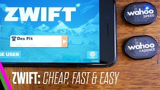 ZWIFT Cheap amp Easy Setup w iPhone amp Wahoo RPM SpeedCadence [upl. by Ariik]