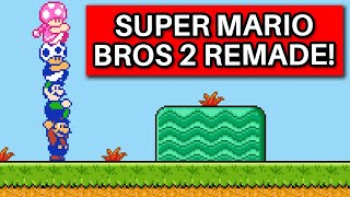 Super Mario Bros 2 Fully Remade in Super Mario Maker 2 ft Nathaniel Bandy  NicoBBQ [upl. by Altis58]