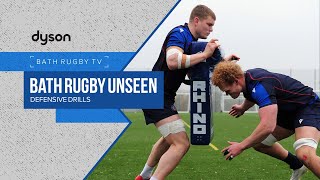 BATH RUGBY UNSEEN  Defensive drills [upl. by Carpet]