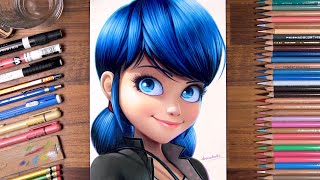 Drawing Miraculous Marinette  drawholic [upl. by Kudva]