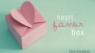 How To Make Easy Paper Box That Opens And Closes Heart Shape Paper Gift Box Origami  Heart Box [upl. by Sellig399]