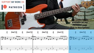 Wings  Band On The Run Bass cover with tabs [upl. by Paver552]