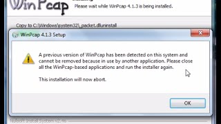 Probleme installation WinPcap [upl. by Shannon]