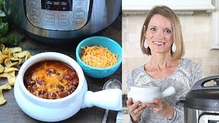 The BEST Instant Pot Chili Recipe [upl. by Tran]