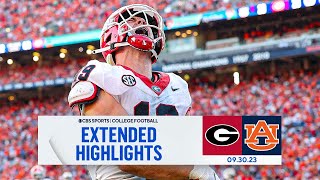 No 1 Georgia at Auburn Extended Highlights I CBS Sports [upl. by Eiramave]