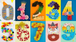 DIY Number Decoration for Impressive Birthday amp Anniversary Party  10 Number Decoration Ideas [upl. by Pinchas857]