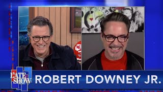 Robert Downey Jr Outlines Plans For A New Show With Stephen Colbert [upl. by Aninep]