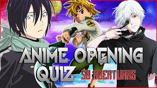 Anime Opening Quiz  50 ABERTURAS Easy  Very Hard [upl. by Terrye]