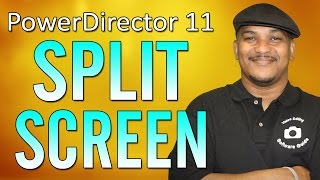 How to Make a Split Screen Video  PowerDirector [upl. by Gnaoh55]