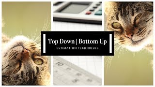 Top Down and Bottom Up Estimating Techniques [upl. by Daukas]