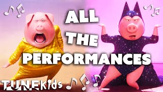 Every Musical Performance In Sing and Sing 2  TUNE Kids [upl. by Cutlerr]