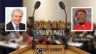 FULL STREAM Clem Sunter vs Julius Malema Cape Chamber of Commerce debate on economy [upl. by Gaskin228]