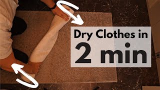 How to Dry Clothes FAST Quick Method That Actually Works [upl. by Nyladnarb121]