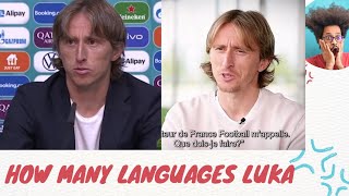 LUKA MODRIC Speaking 3 Different languages [upl. by Ennaeed]