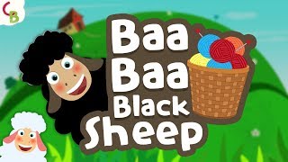 Baa Baa Black Sheep Nursery Rhyme with Lyrics for Kids  Children Songs by Cuddle Berries [upl. by Rubina622]