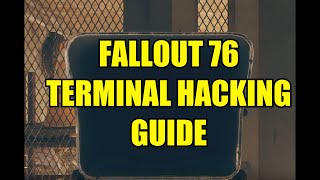 Fallout 76 Terminal Hacking Guide [upl. by Merrilee]