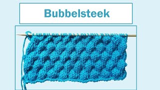 De bubbelsteek breien [upl. by Chico]