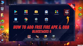 How To Add Free Fire APK and OBB File in Bluestacks 5 [upl. by Odinevneib505]