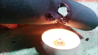 Testing Fire Retardant Fabrics and Liquid Spray [upl. by Aisiat354]