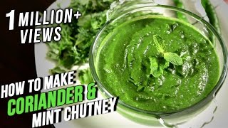 How To Make Coriander Mint Chutney  Easy Recipe By Ruchi Bharani  Basic Cooking [upl. by Ardnaiek]