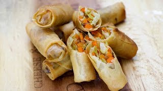 VEGETABLE LUMPIA  HOW TO MAKE FILIPINO LUMPIA  LUMPIANG GULAY [upl. by Eirrok270]