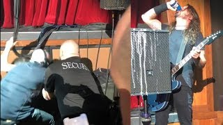 Dave Grohl Falls Off Stage During Guitar Solo [upl. by Asiaj621]