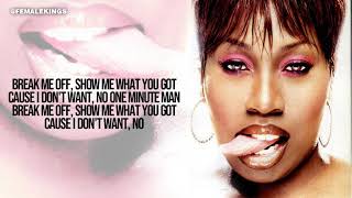 Missy Elliott Trina  One Minute Man Lyric Video ft Ludacris [upl. by Odelle]