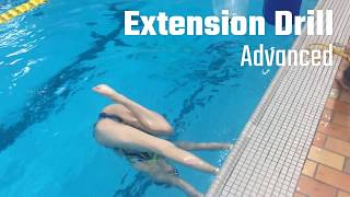 Extension Drill for Synchronized SwimmingArtistic Swimming [upl. by Peatroy]