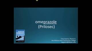 How to pronounce omeprazole Prilosec Memorizing Pharmacology Flashcard [upl. by Shaffert]