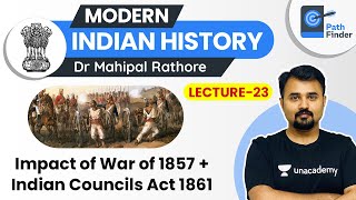 L23 Impact of Revolt of 1857 l Modern Indian History  UPSC CSE 2021 l Dr Mahipal Rathore [upl. by Laerol]