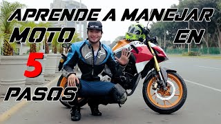 5 pasos para aprender a manejar una moto [upl. by Aronael656]