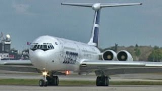 ILYUSHIN 62 Cockpit Takeoff 2004 [upl. by Fasta]