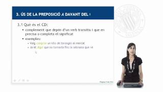 Les preposicions a i en segona part  1555  UPV [upl. by Yllus]