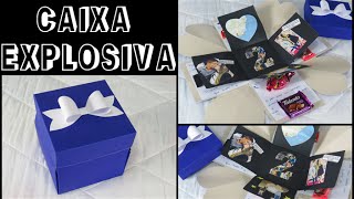 Presente criativo para o namorado  Caixa explosiva [upl. by Lebiralc]