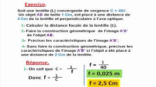 Exercice les lentilles [upl. by Cayser]