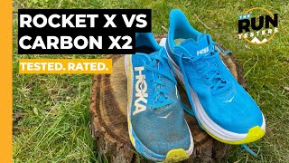 Hoka Rocket X vs Hoka Carbon X2 Three runners give their verdict on Hoka’s carbon racers [upl. by Bunder561]